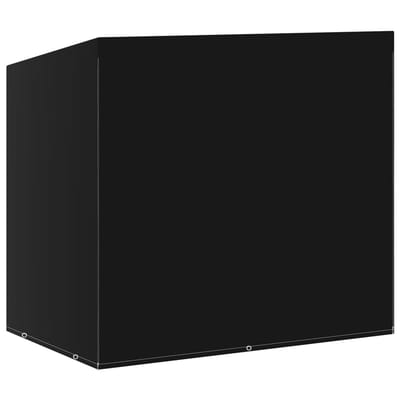 Schommelbankhoes - Afdekhoes voor Tuinschommel - 135 x 105 x 175/140 cm - UV-bestendig & Waterbestendig - Zwart PE met Rits en Oogjes