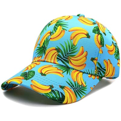 Lente/Zomer Mode Fruit Print Baseballpet Zachte Top Banaan Eendenbekpet Unisex Pop Avocado Zonneklep Eendenpet XS yellow