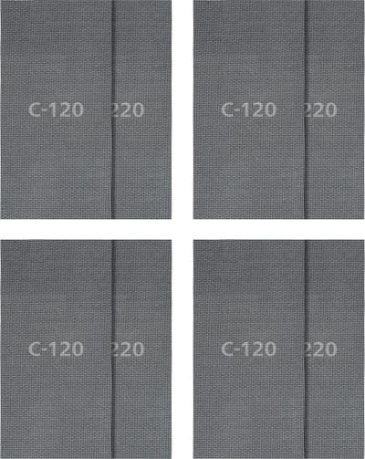 wolfcraft - 16 delige Schuurgaasset voor Gipsplaten - 115 x 280 mm - korrel 120 + 220 - 8644000