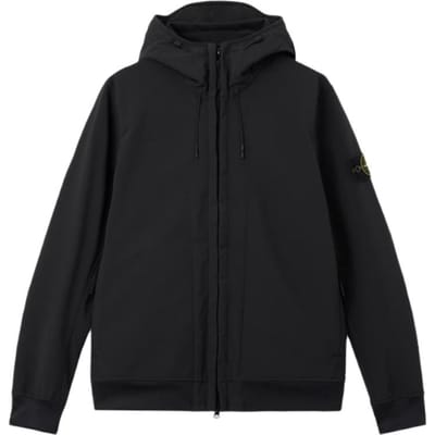 Stone Island Kompaslogo Winddicht Waterdicht Jas met Capuchon Unisex Jas L2S15Q100004S0B22V0029 L black