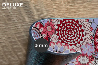 Placemats - 6 stuks - 45x30 cm - Placemat kunststof - Bloem - Mandala - Retro - Patroon - Borden onderleggers - Decoratie voor op tafel - Keuken tafeldecoratie accessoires - Vinyl onderlegger - Tafelversiering