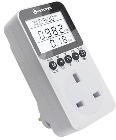 Energiekosten Meter met Backlight - Multifunctionele Vermogensmeter voor Thuisgebruik