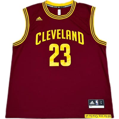 Adidas X NBA Samenwerking Cleveland Cavaliers James 23 REP Print Pullover Ronde Hals Comfortabel Basketbalshirt Unisex shirt 7818A-327-AEB2581 XL yellow