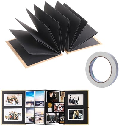 Dailygoods- Scrapbook Album Hoge Kwaliteit - Aanpasbaar Fotoalbum - 18 Pagina's - Opvouwbaar Herinneringenboek - Zuurvrij Papier - Multifunctioneel Ontwerp