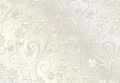 Fotobehang Abstract Pattern Flowers Vintage | XL - 208cm x 146cm | 130g/m2 Vlies