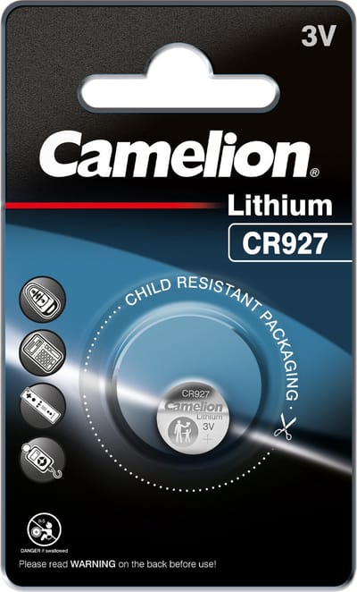 Camelion CR927 Lithium Knoopcelbatterij – 3V – 30mAh – 1 Stuk