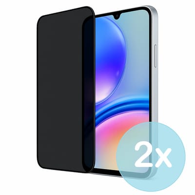 Privacy Screenprotector Geschikt voor Samsung Galaxy A05s – Anti-Gluren – Krasbestendig Gehard Glas 9H – Volledige Dekking – 2-Pack – FuturiQ
