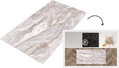 Keukenloper - Loper keuken - Marmer - Stenen - Roze - Textuur - 120x60 cm - Keukenloper vinyl