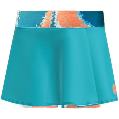 BIDI BADU Melbourne 2025 Printed Rok Dames-Petrolblauw,Oranje
