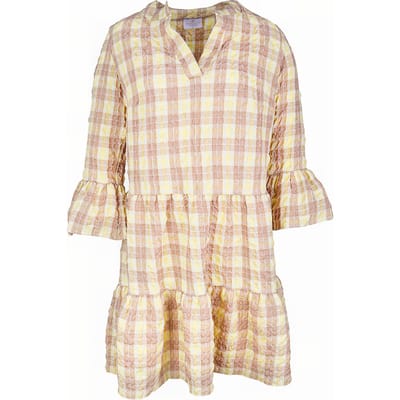 Mucho Gusto Dress Chamonix Yellow, Taupe Größe: S | Minikleider Outlet | Damen | Schwarz