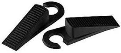 Fackelmann Tecno deurstopper zwart 2 stuks