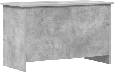 vidaXL - Opbergkist - met - opslag - Betongrijs - 80 - x - 40 - x - 50 - cm - Bewerkt - hout