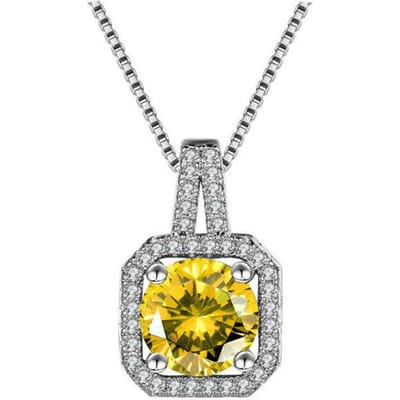Nieuwe Vrouwelijke 925 Sterling Zilver Edelsteen Zirkonia Cz Feest Bruiloft Vrouwen Bedel Choker Hanger Ketting Dames Bruidssieraden