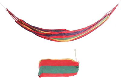 Draagbare Hangmat - Camping Hangmat - Ontspannen Buiten - Hoge Sterkte - 190 x 80 cm - Rood