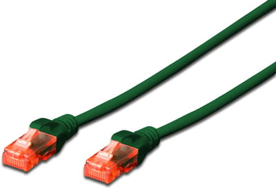 DIGITUS Professional patch cable - 25 cm - green - Groen - 0.25m