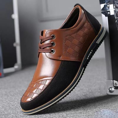 Nieuwe Stijl Herenschoenen Vetersluiting Alles-match Brits Grote Maat Trendy Schoenen Sport Wind Zakelijk Formeel Leren Schoenen 48