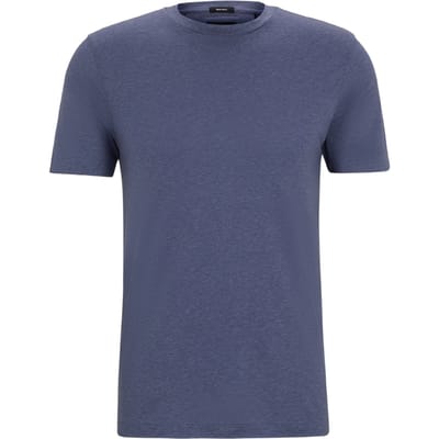 Boss Tessler 62 gemêleerd T-shirt voor heren (Marine)