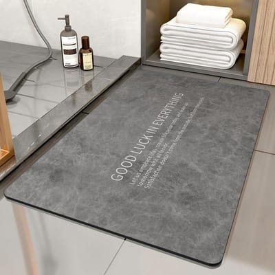 Diatomeeënaarde Vloermat Vuilafstotende Badkamervloermat High-end Sneldrogende Waterabsorberende Pad Badkamer Antislip Pad Onderhoudsvriendelijke Voetmat 40 * 60Cm