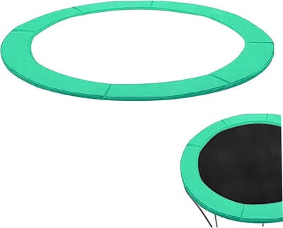 Trampoline Veerhoes - Beschermrand Veiligheid - Trampoline Onderhoud - Scheurbestendig UV-bestendig - 3 Meter Diameter - Groen