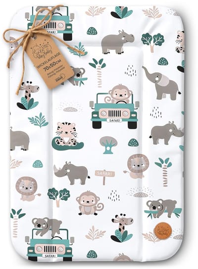 Verschoonmat Waterdicht Afwasbaar Baby 70x50 cm - Voor Verschoningsmeubel Verschoningselement Commode Wasmachine Zachte Hygiënische Mat Makkelijk Schoon Te Maken Oeko-Tex Afrika