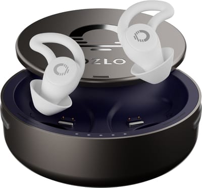 Ozlo Sleepbuds - Oordopjes tegen snurken - Blokkeert en vervangt storende geluiden - Slaapdetectie - Volledig vlak in-ear design - Ideaal voor zijslapers - In-ear wekker - Stream je favoriete audio - 37 ingebouwde noise-masking geluiden