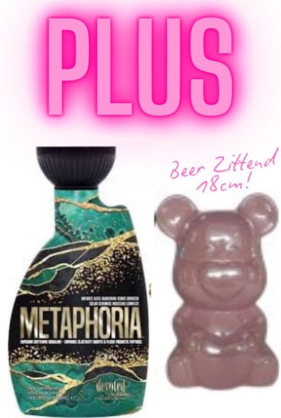 Devoted Creations Metaphoria 400 ml PLUS Beer Roze Zittend 18 cm !