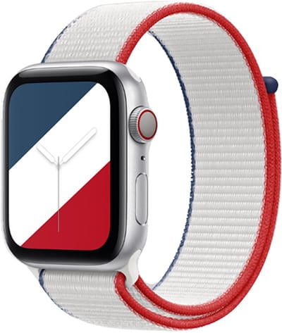 Stravo Nylon klittenbandje Horlogebandje – Geschikt voor Apple Watch 42mm(Series 11/10) 41mm 40mm 38mm – Nederlands Vlagdesign – Licht & Stijlvol – Voor Apple Watch SE 1 2 3 / Series 11 10 9 8 7 6 5 4 3 2 1