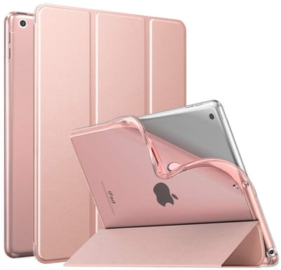Dailygoods - iPad 10.2 inch Hoes - Slimme Beschermhoes - Auto Wake/Sleep Functie - Roze Goud - Shockabsorberend - Geschikt voor iPad 9e, 8e, 7e generatie