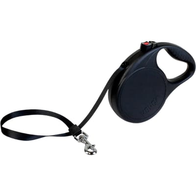 Kong Trail Intrekbare Leiband Zwart M, ca.30kg hond