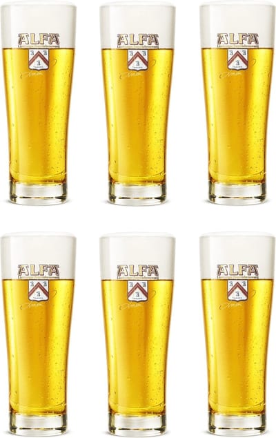 Alfa Bierglas Stoer 250 ml - 6 Stuks