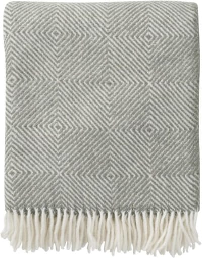 Klippan - Gooseye - Green - Plaid - Woondeken - Recycled wol -Lamswol -  100% wol - Grijs - 130cm x 200cm