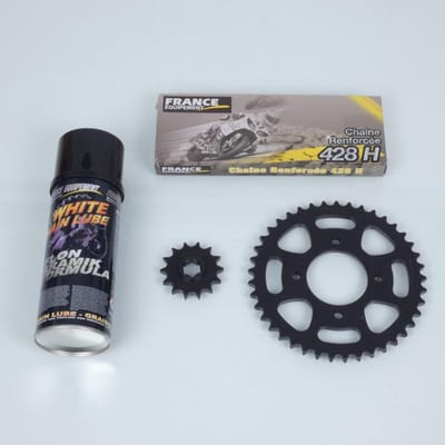 kettingset france uitrusting voor suzuki 125 gn motor 1996 tot 2007 14x41 p428 nieuw
