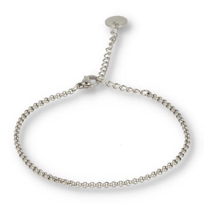 My Bendel - Fijne Schakelarmband Zilverkleurig - Zilverkleurige Schakelarmband - Verstelbaar en Hypoallergeen - met Luxe Cadeauverpakking | Sieraden Voor Dames