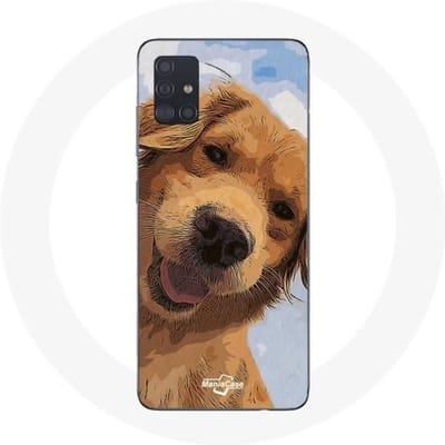 Samsung Galaxy A51 hoesje Golden retriever hondenras