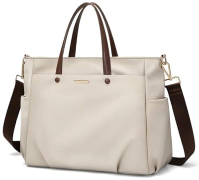 Laptoptas Vrouwen - Handtas Schoudertas - Werk en Reizen - Waterafstotend Nylon - 33 x 12 x 26 cm - Zwart