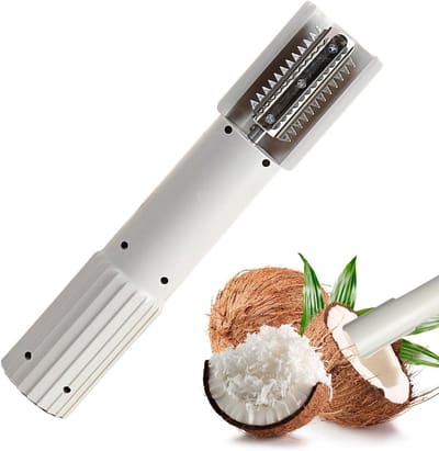 Elektrische Fruitrasp - Keukenrasp Groenten - Snel Ingrediënten Snijden - Draadloos Automatisch - 24.5 cm - Romig