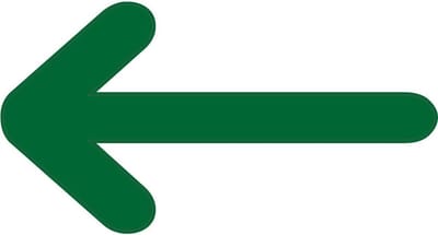 Vloerstickers Pijlen donkergroen - Vloermarkeringspijlen