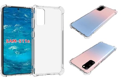Hoesje Geschikt Voor Samsung Galaxy S20 Hoesje - Anti Shock Back hoesje - Transparant