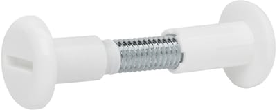 10 st. SOTECH Inbusschroeven wit Gat-Ø 8 mm voor houtdikte 31-40 mm met schroefdraad M6 Kabelschroef met staal-kunststof huls