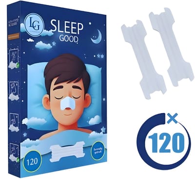 LunaGood® Neusstrips - 120 Stuks - Anti Snurk - Sport & Slapen - Transparant