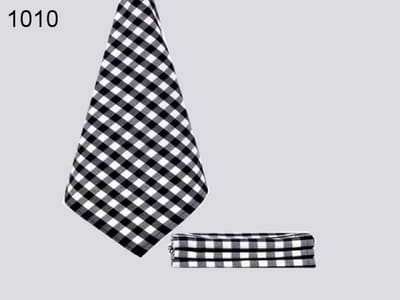 LASA Theedoek Zwart Geblokt – 50 x 70 cm – 100% Katoen – Absorberend – Keukendoek