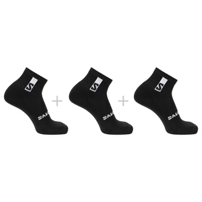 Salomon Everyday Ankle 3-pack, sokken, zwart
