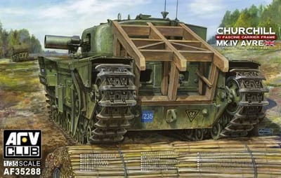 AFV Club Modelbouwpakket Militaire voertuigen - 35288 Churchill Mk.IV AVRE w/Fascine Carrier Frame Plastic - 1:35 - Modelbouw