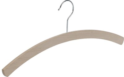 De Kledinghanger Gigant - Kledinghanger - Volwassenen - 1501-42 - 30 Stuks - Blousehanger - Shirthanger - Beukenhout - Naturel Ongelakt - 42 cm - Kleerhanger (1501_2/42_59_R/30)