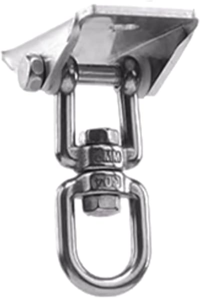 Schommelhangers Set - Hangmat Stoel Ophanging - Buiten Ontspannen - 360 Graden Draaibaar - 85mm - Zilver