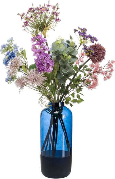Emerald - Boeket XL Power of Pastels - 90cm hoog - Paars - 10 stelen - Kunstboeket - Zijde boeket