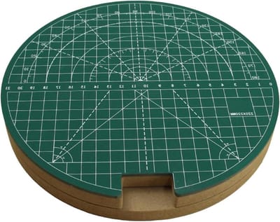 Tafeltennis Rubber Snijder - Racket Onderhoud - Precisie Snijden - 360 Graden Roterend - 22cm Breed - Zwart