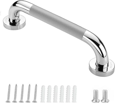 Antislip badkamerhandgreep van roestvrij staal - Veiligheidsgreep voor keuken, slaapkamer, badkamer en douche (30 cm)