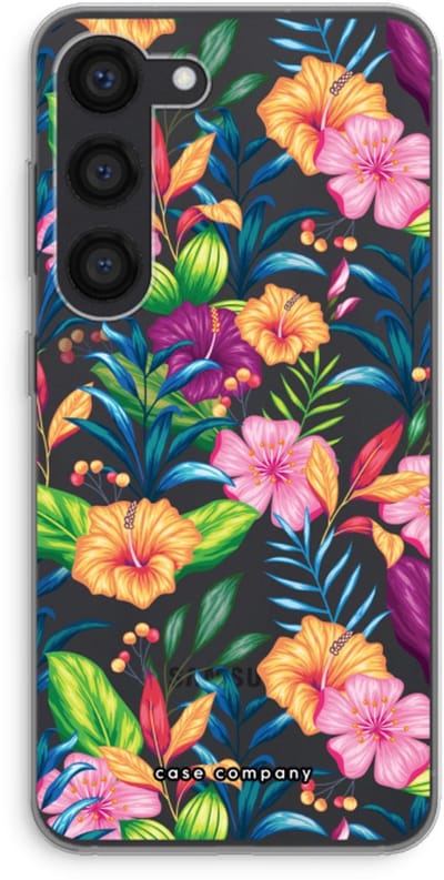 Case Company® - Hoesje geschikt voor Samsung Galaxy S23 hoesje - Tropisch 2 - Soft Cover Telefoonhoesje - Bescherming aan alle Kanten en Schermrand