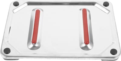 Strijkmat - Strijkijzerhouder Rustkussen - Veilig Strijken - Hittebestendig Roestvrij Staal - 22.5 x 15.8 cm - Zilver